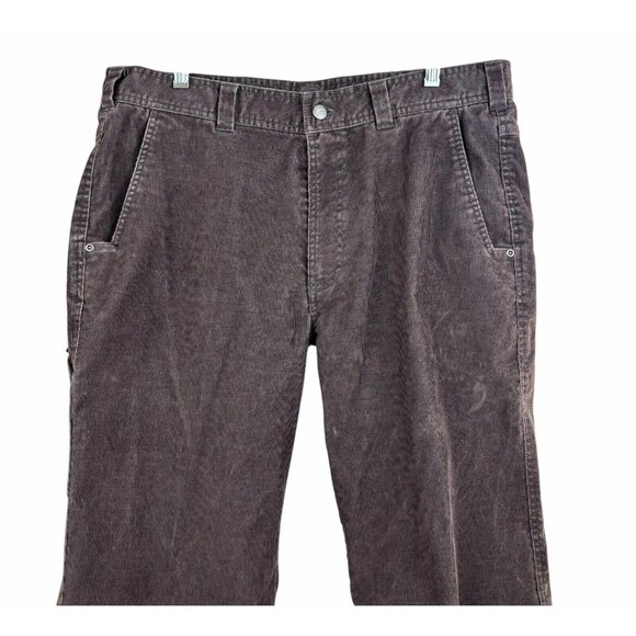 EXOFFICIO Corduroy Utility Pants Straight Leg Flat Front EUC - Picture 3 of 5